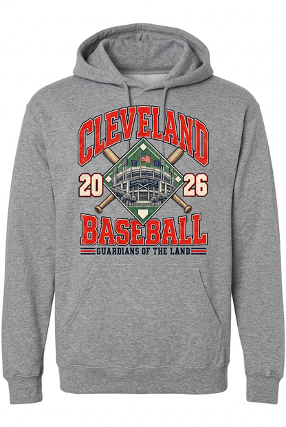 Guardians of the Land on gray hoodie