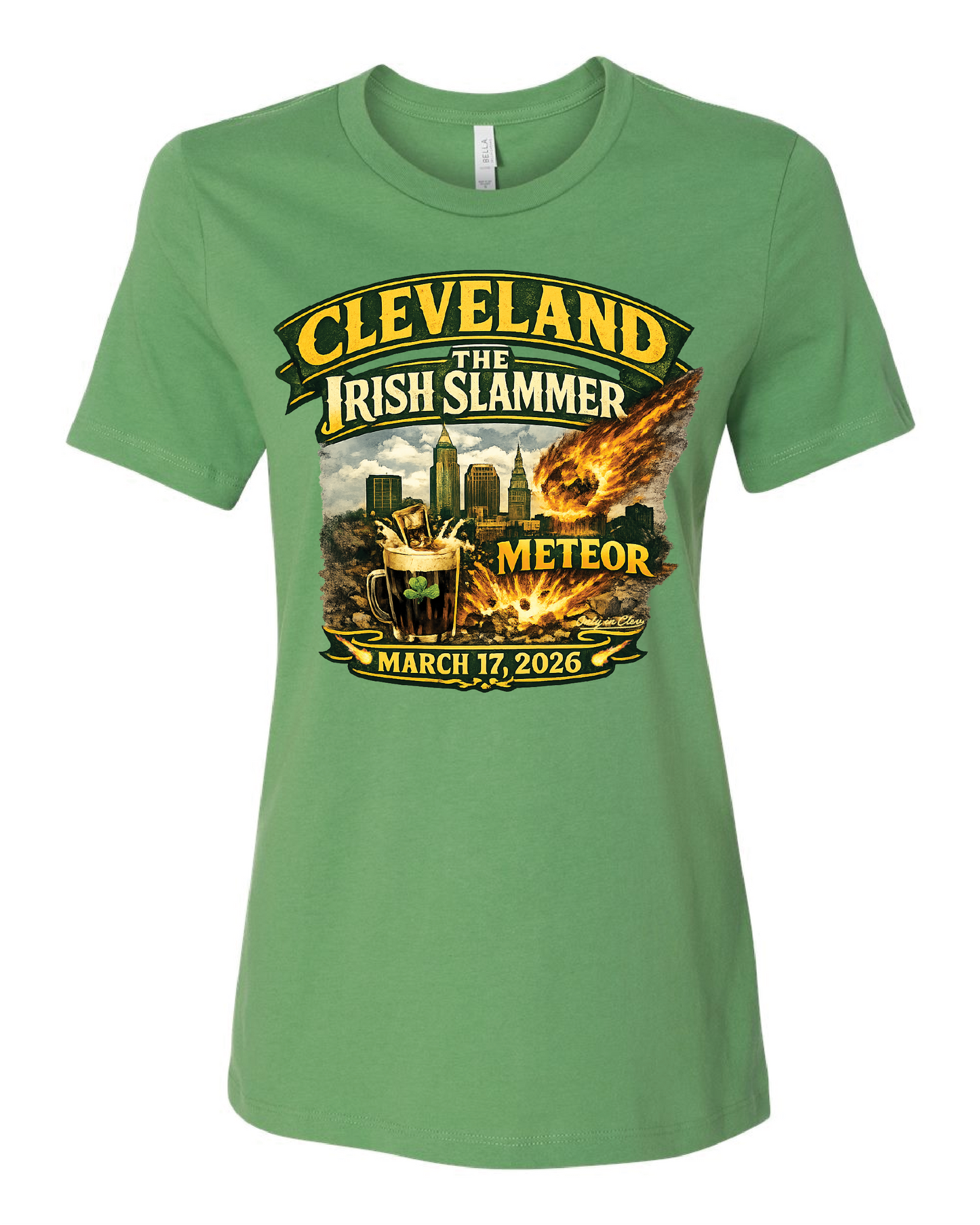 Cleveland Irish Slammer 2026 design on Kelley Green Only in Clev