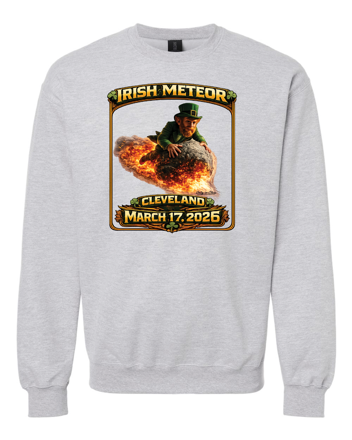 Irish Meteor 2026 design on Grey Only in Clev