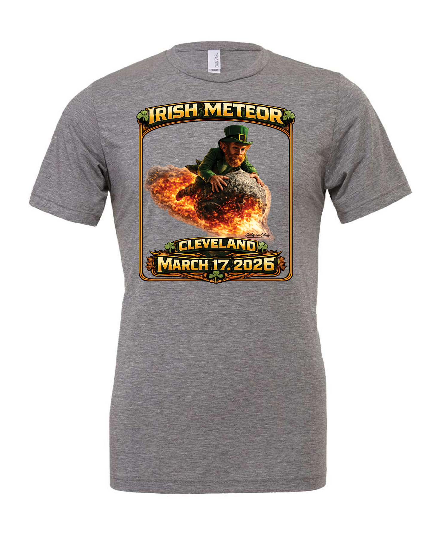 Irish Meteor 2026 design on Grey Only in Clev