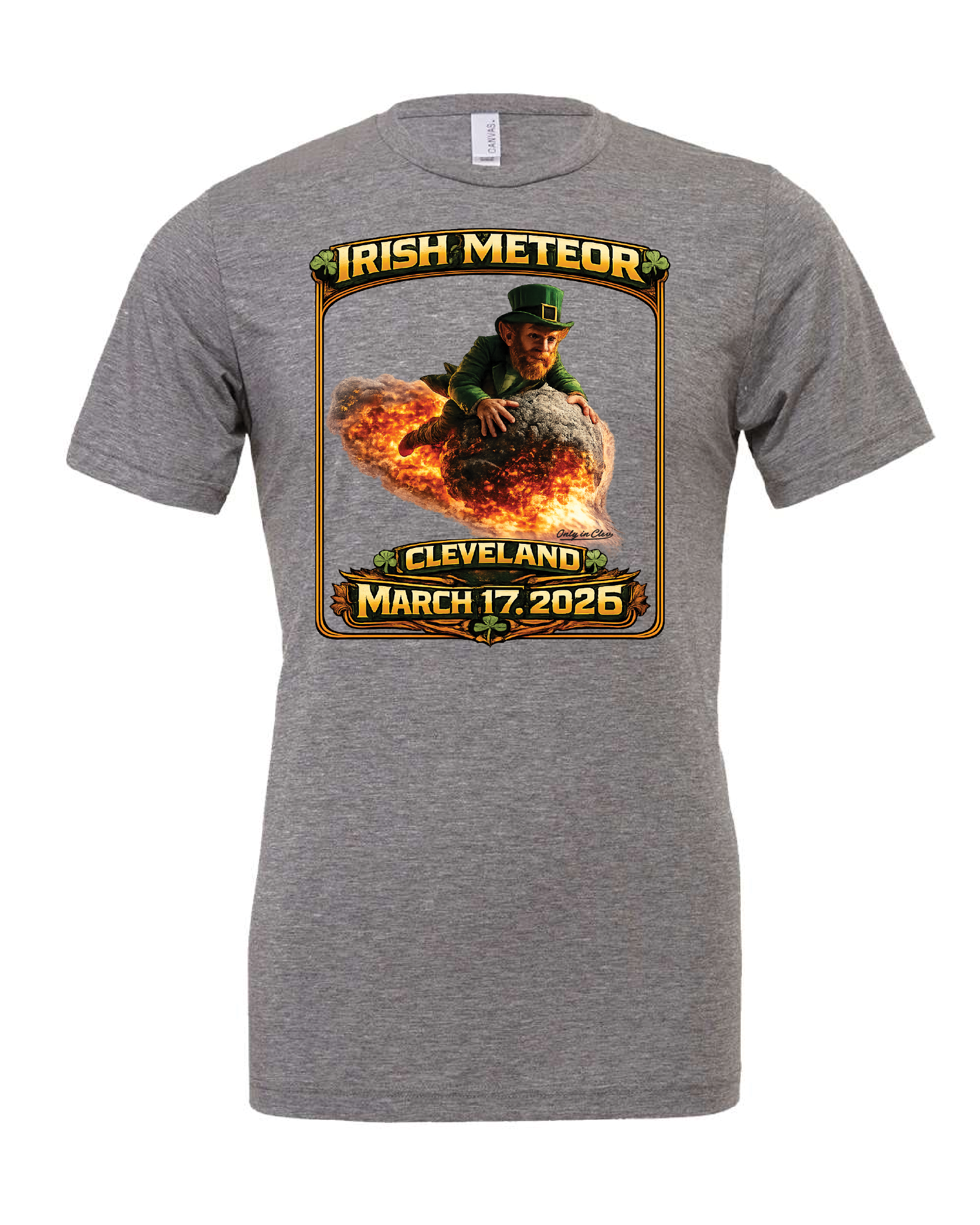 Irish Meteor 2026 design on Grey Only in Clev