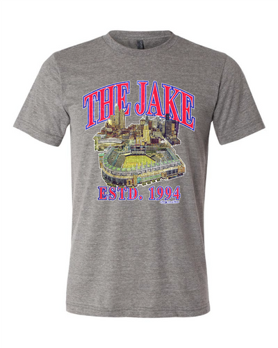 Cleveland "The Jake"  Baseball" Design on Gray