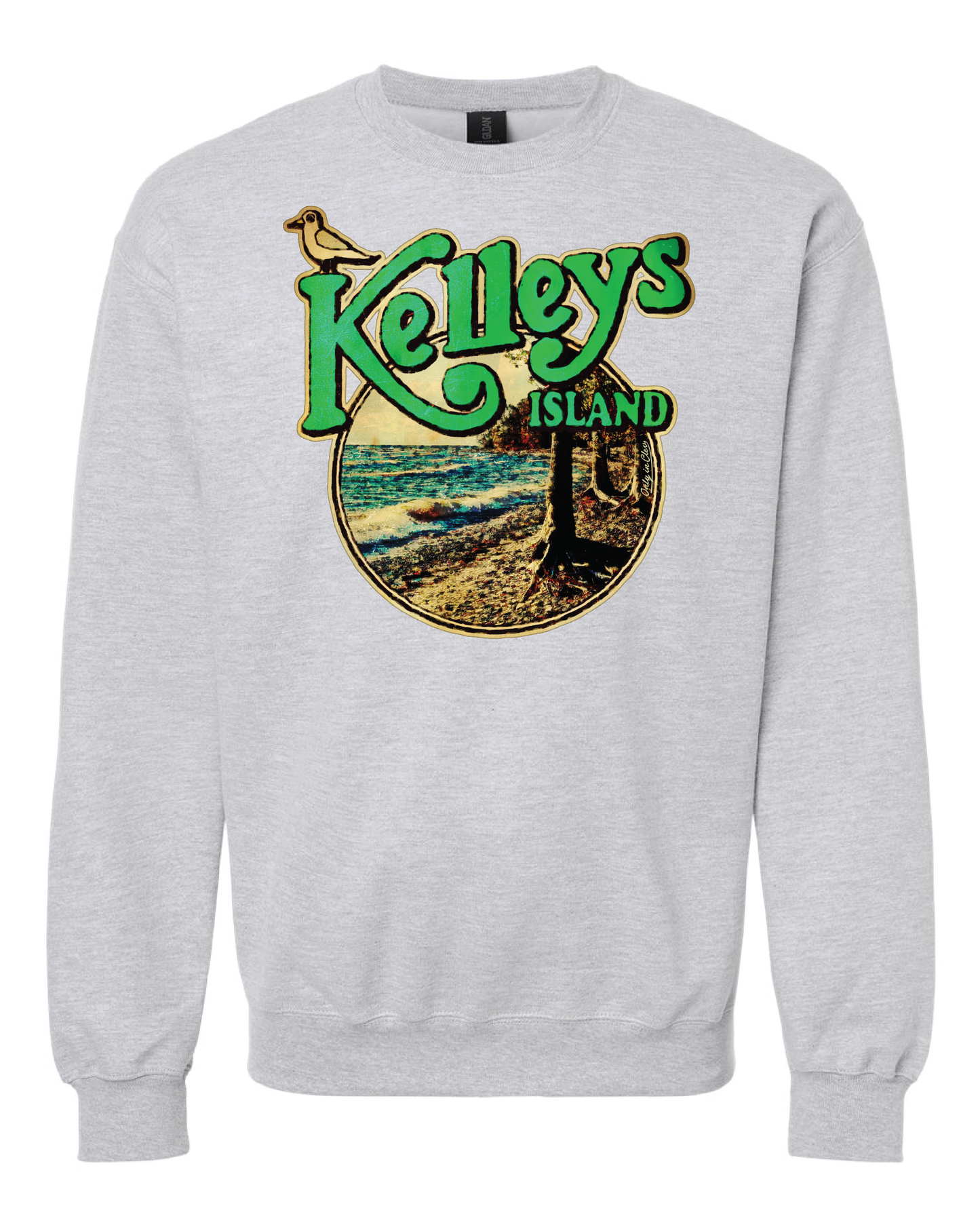 Kelley's Island" Design on Gray - Only in Clev 