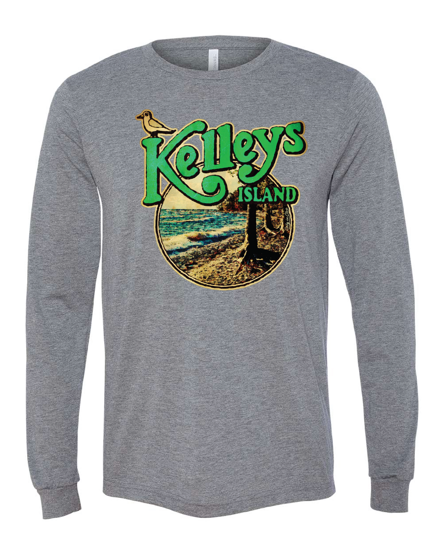 Kelley's Island" Design on Gray - Only in Clev 