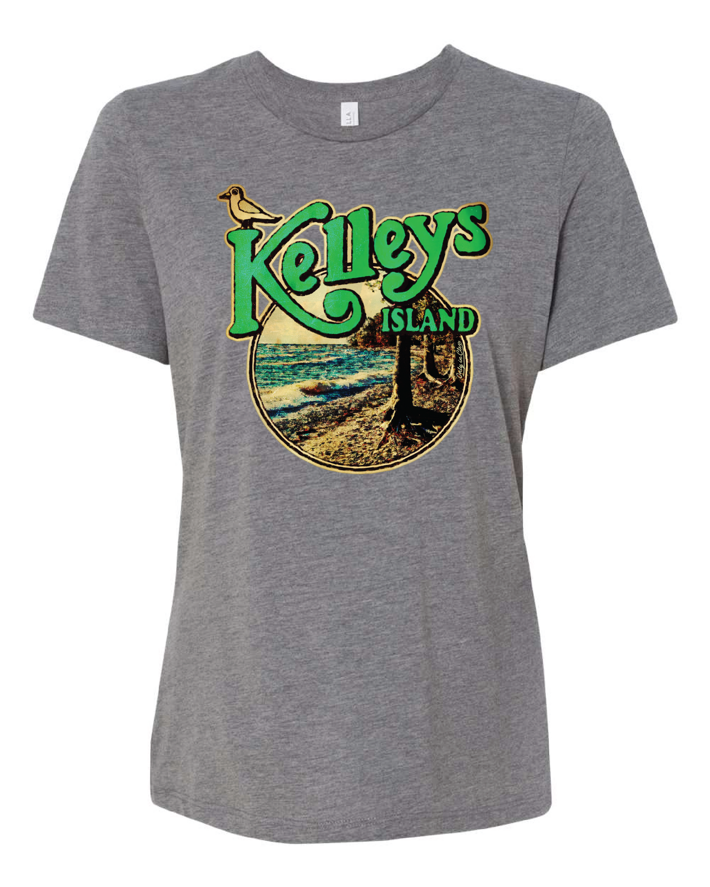 Kelley's Island" Design on Gray - Only in Clev 