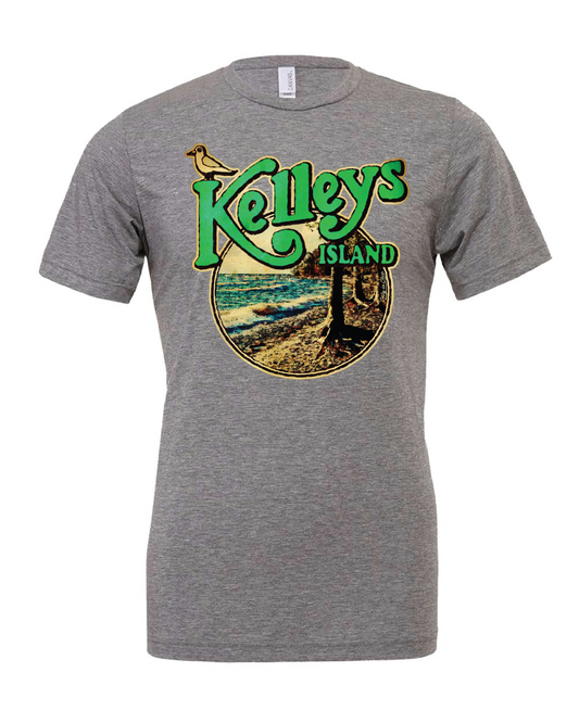 Kelley's Island" Design on Gray - Only in Clev 