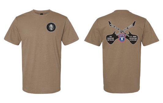 "RockStar Battalion" RockStar Guitar Design on Khaki - Only in Clev 