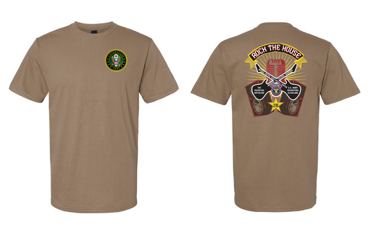 "RockStar Battalion" Rock the House Design on Khaki - Only in Clev 
