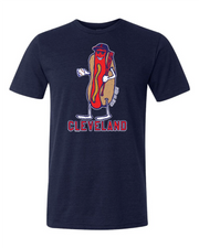 "Cleveland Dollar Dog/Baseball Design" on Navy