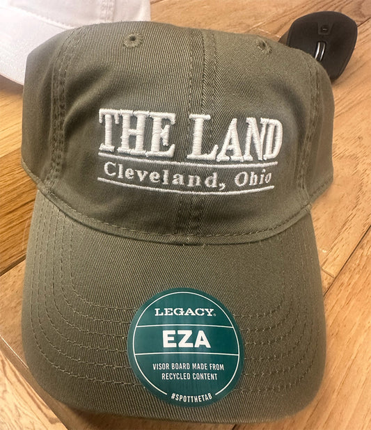 "Cleveland "The Land" " on Military Green Hat - Only in Clev 