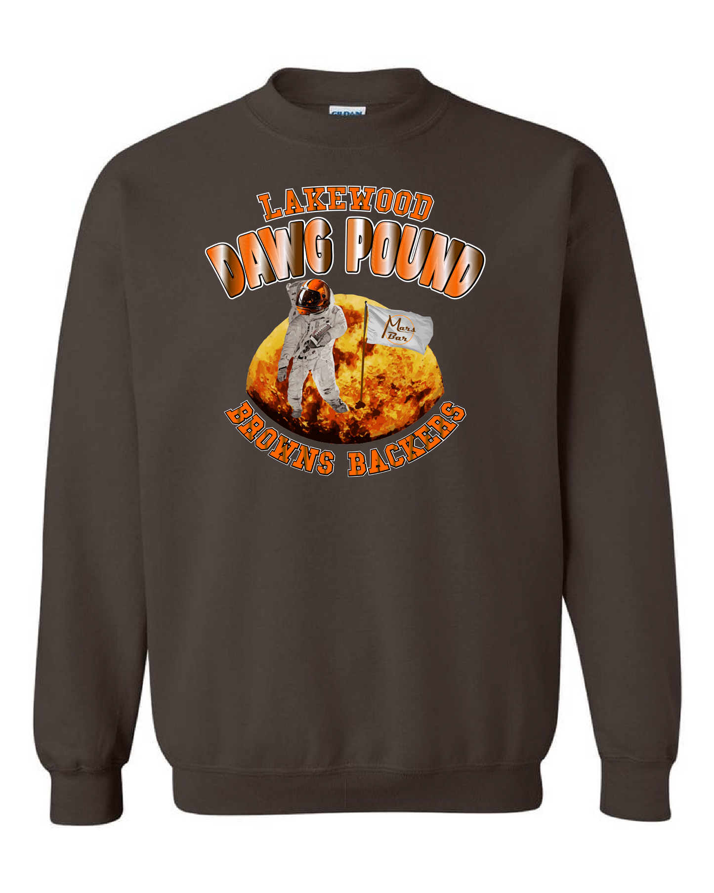 "Lakewood Browns Backers" Design on Brown - Only in Clev 