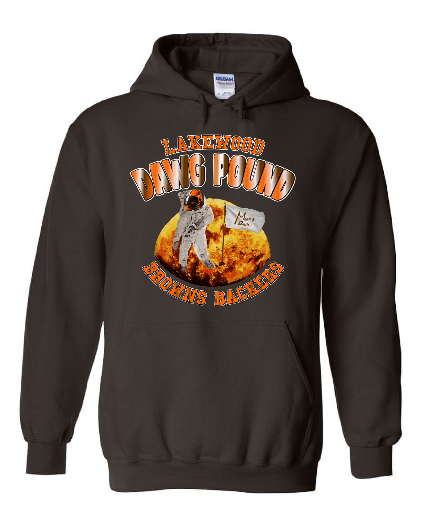 "Lakewood Browns Backers" Design on Brown - Only in Clev 