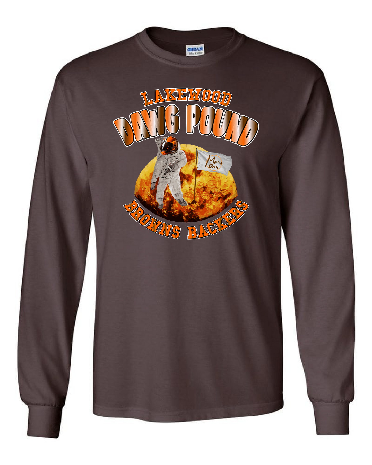 "Lakewood Browns Backers" Design on Brown - Only in Clev 