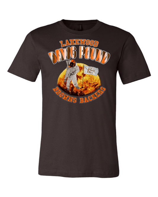 "Lakewood Browns Backers" Design on Brown - Only in Clev 