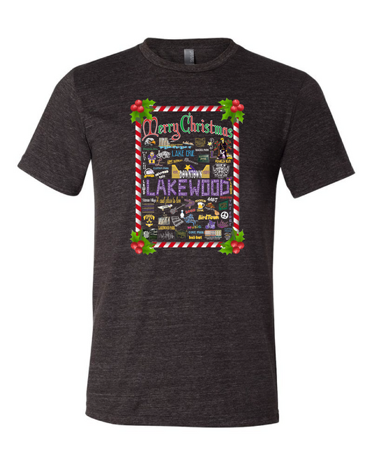 "Lakewood Christmas" on Black - Only in Clev 