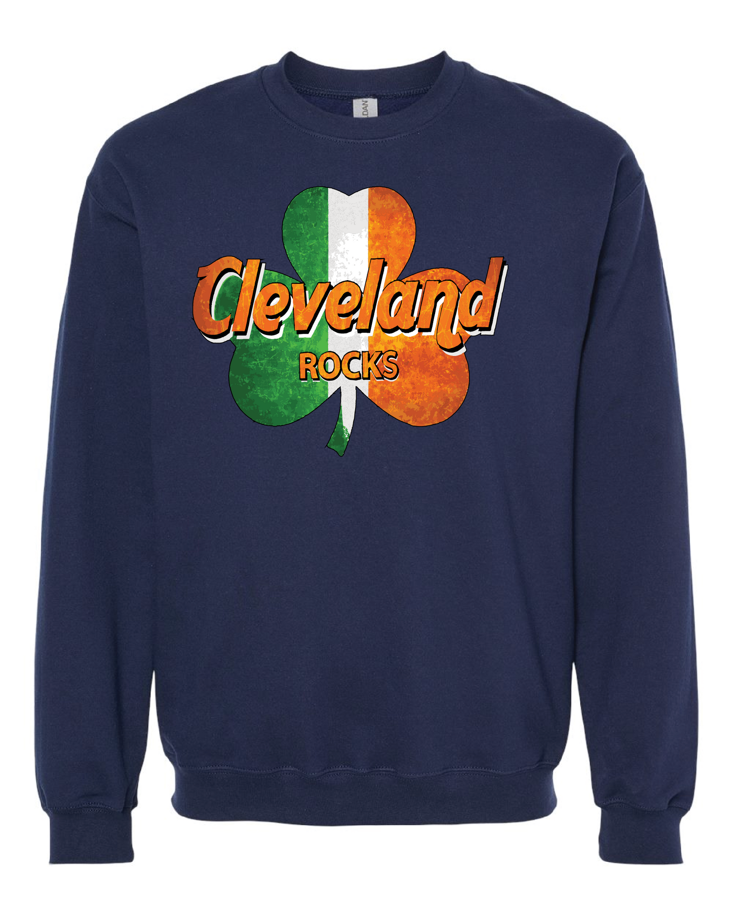 Cleveland Rocks (Shamrocks) on Navy Only in Clev