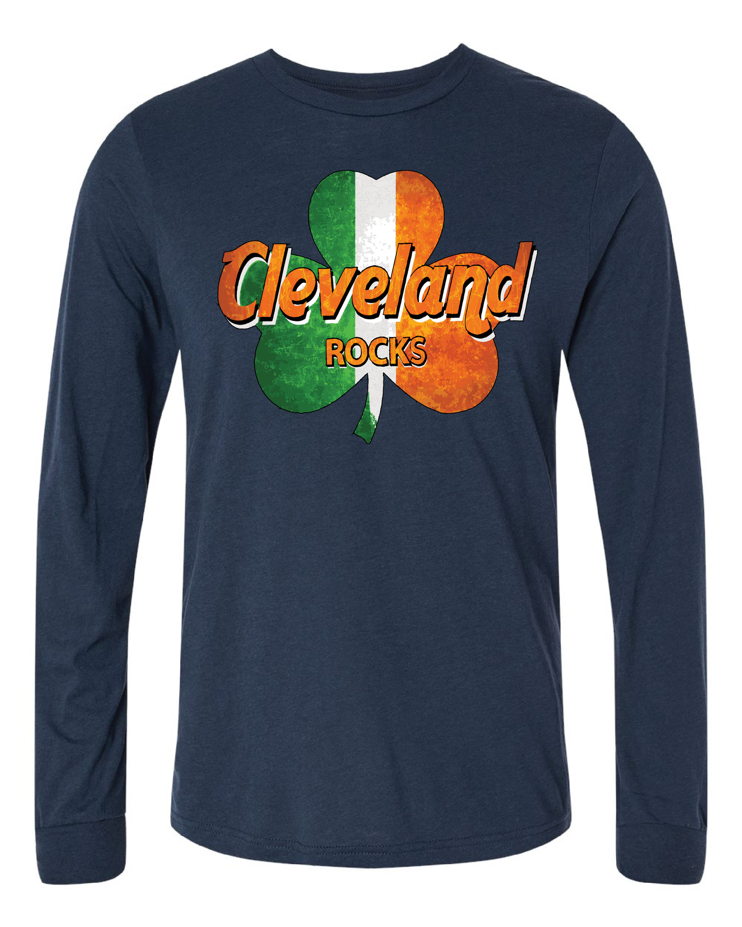 Cleveland Rocks (Shamrocks) on Navy Only in Clev