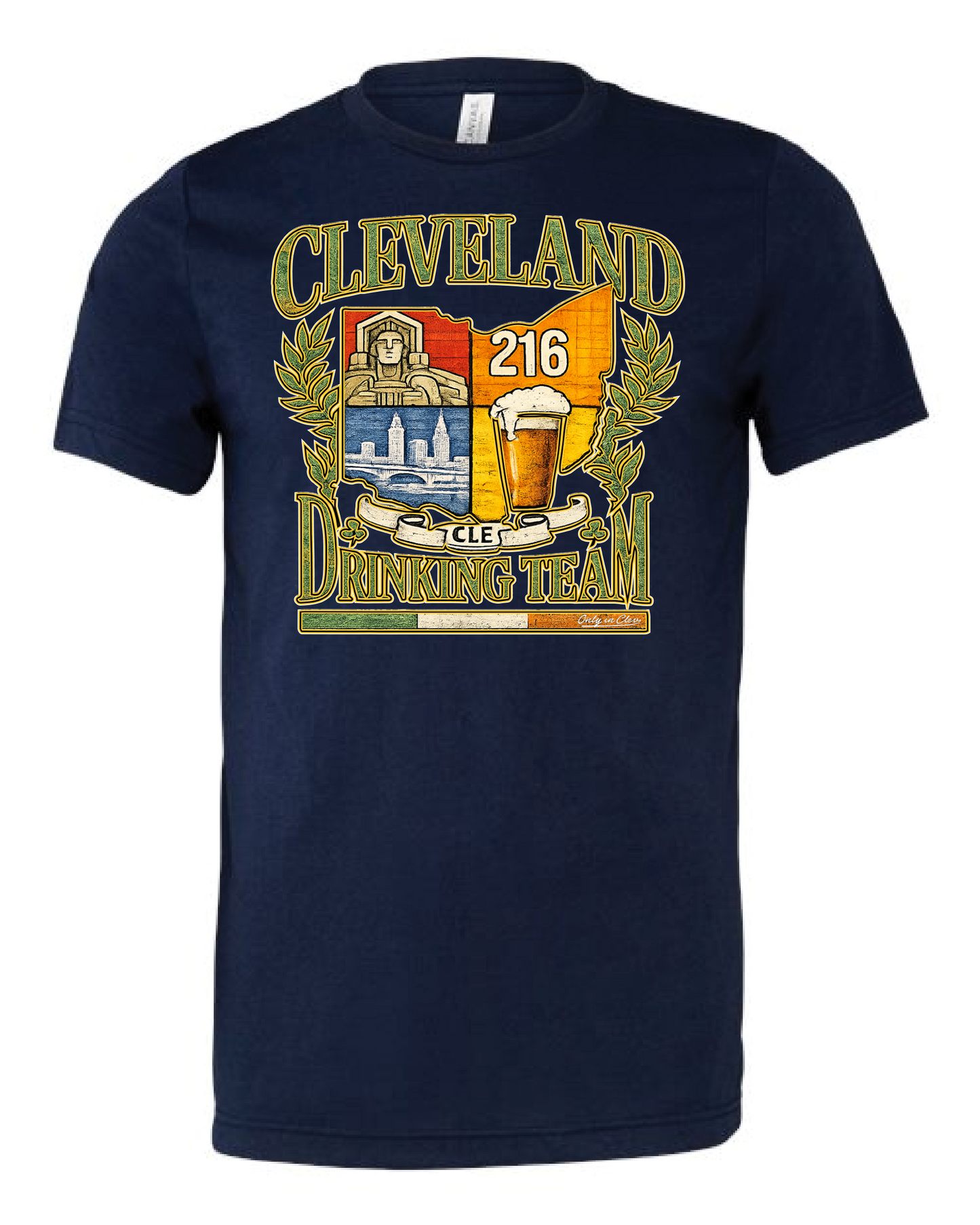 Cleveland Ireland " Drinking Olympic Team" on Navy Only in Clev