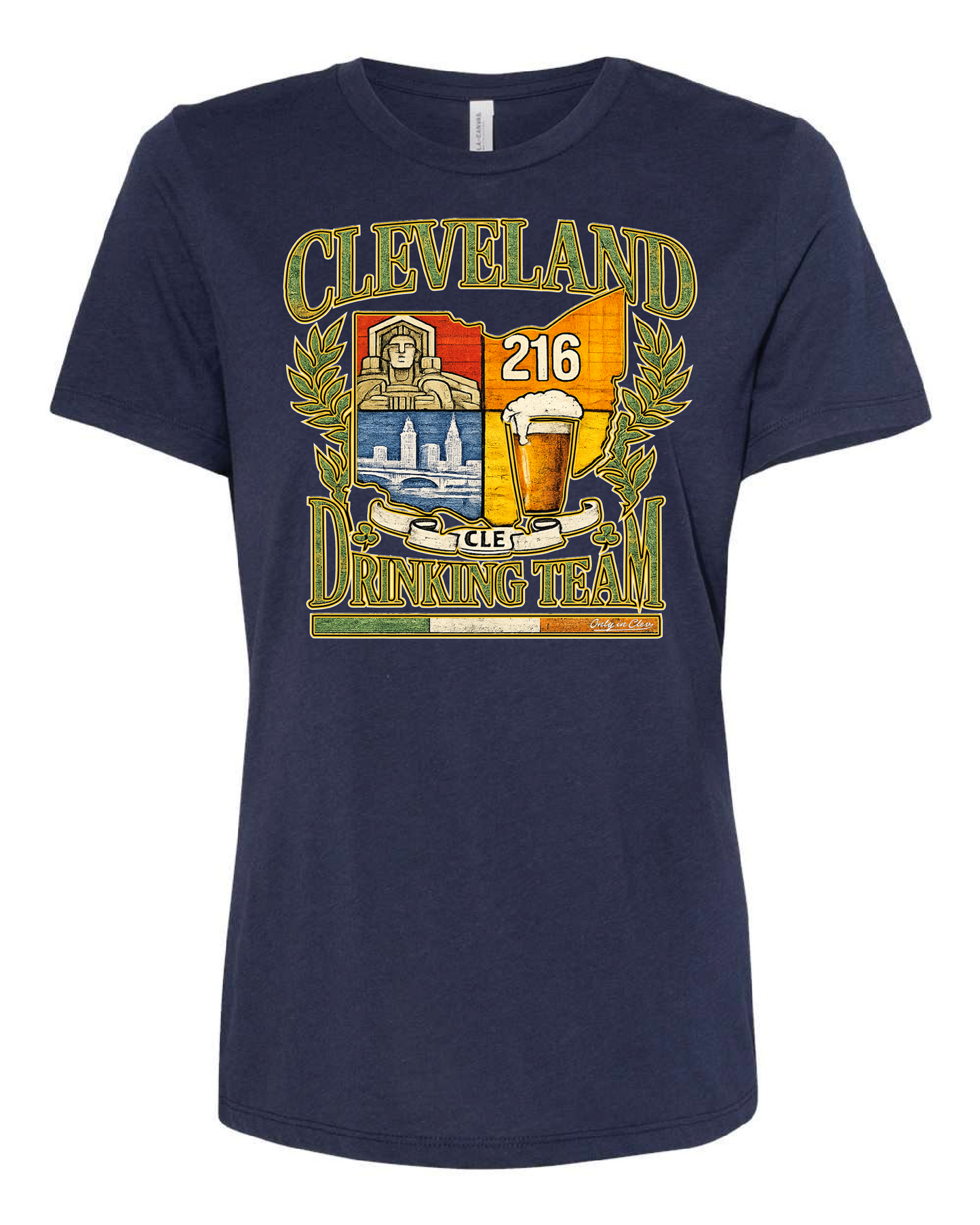 Cleveland Ireland " Drinking Olympic Team" on Navy Only in Clev