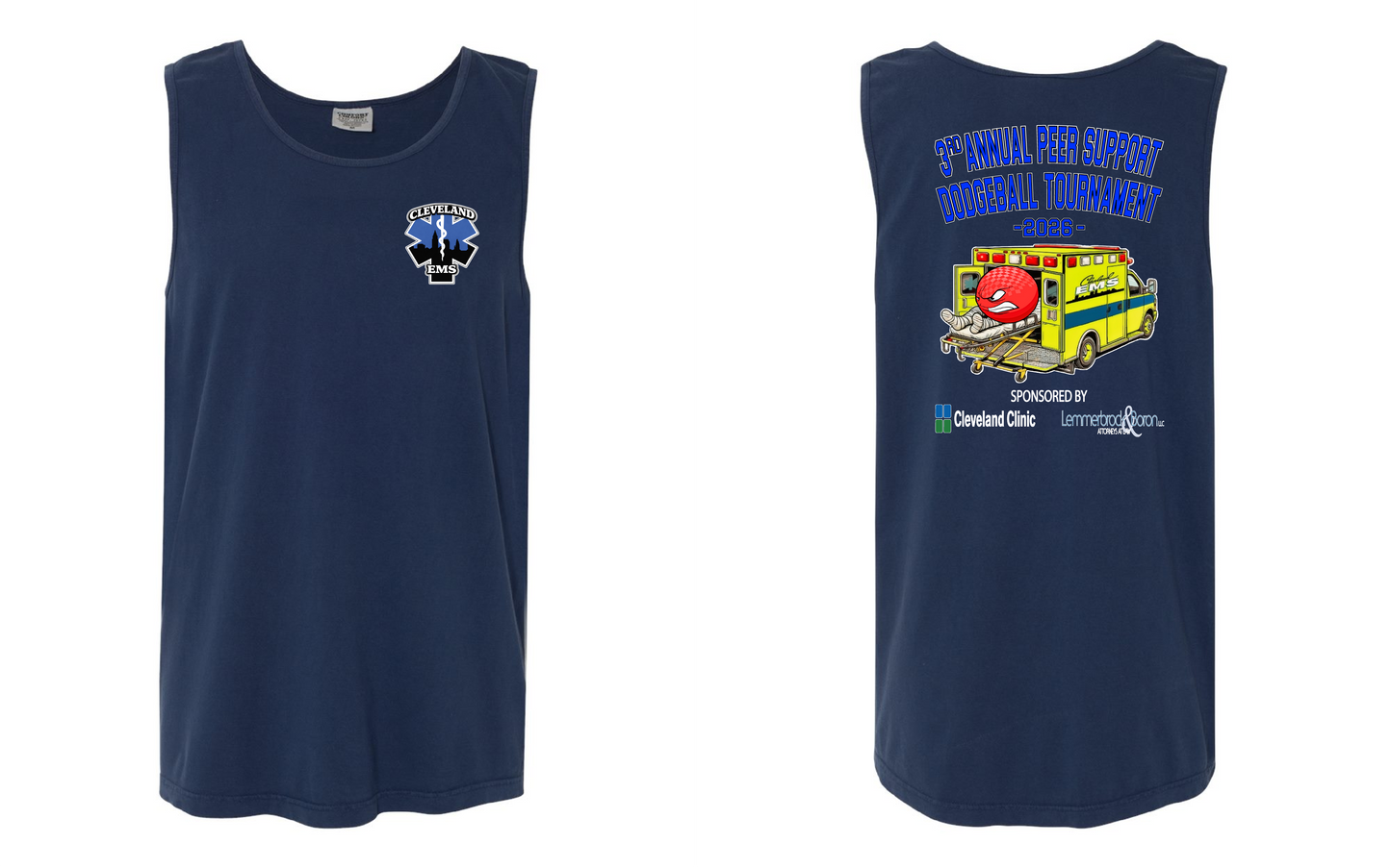 "Cleveland EMS 3rd Annual Peer Support Dodgeball Tournament" on Navy Only in Clev