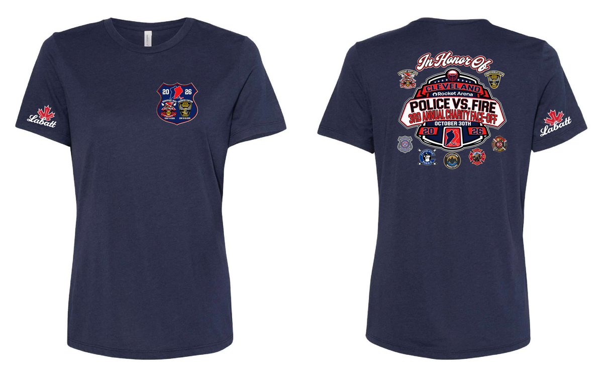 "Cleveland Police - Fire Hockey Shirts" 2026 on Navy Only in Clev