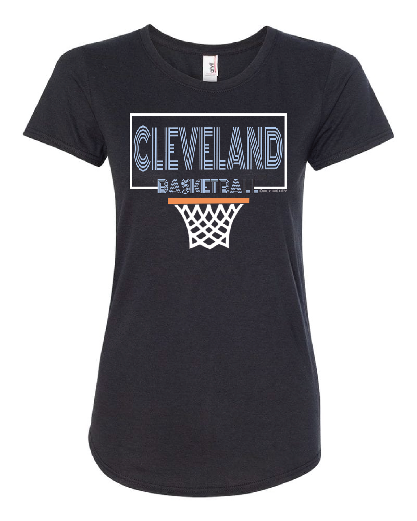 "Cleveland Net " Design on Black - Only in Clev 