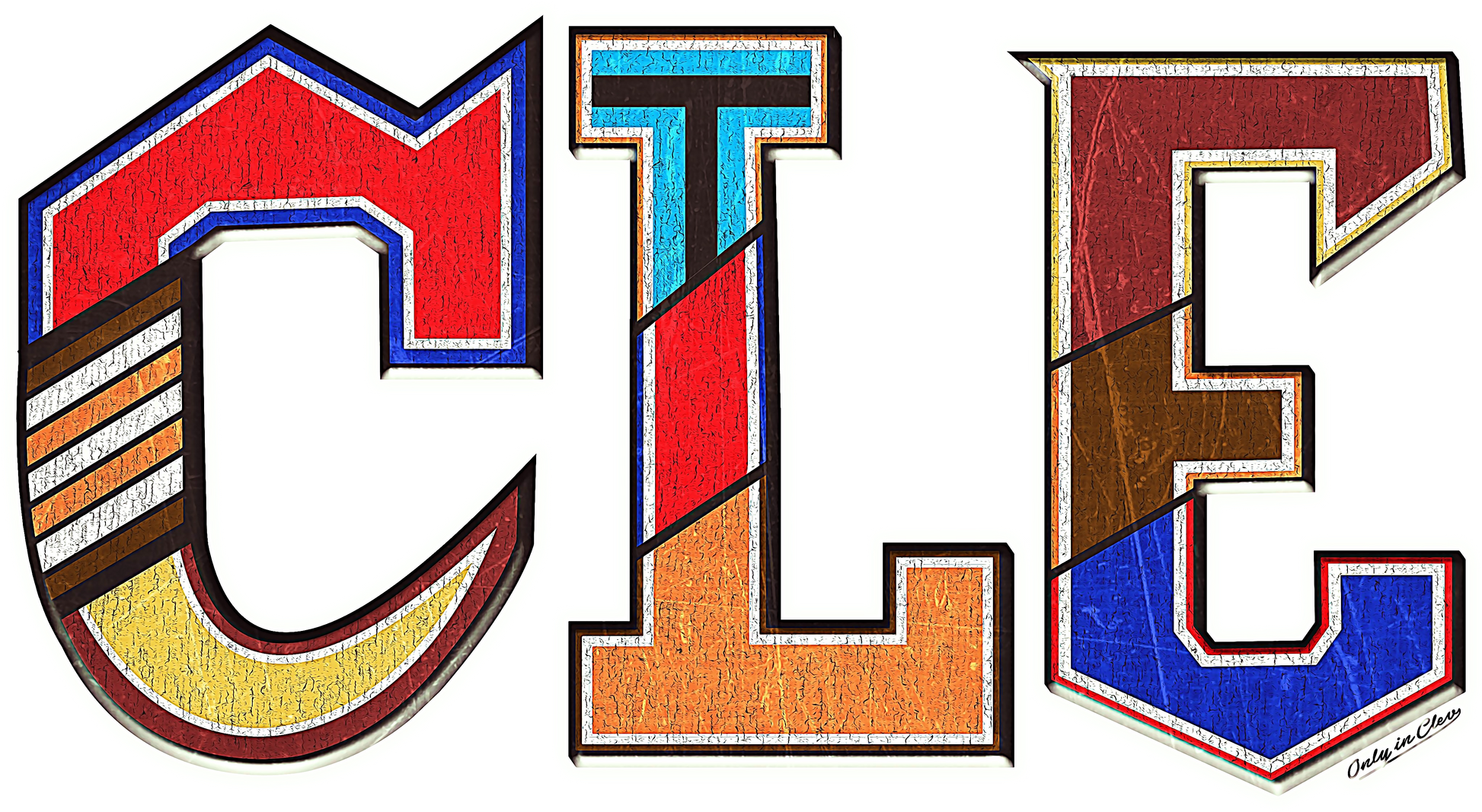 CLE All Sports Typography T-Shirt Only in Clev