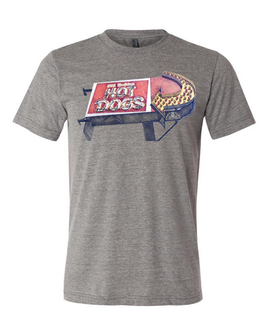 "Old Fashion Hot Dogs" on Gray - Only in Clev 