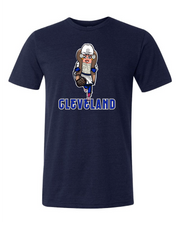 "Cleveland Baseball Onion Dog/Design" on Navy