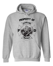 "Property of Cleveland Fire Hockey" on Gray