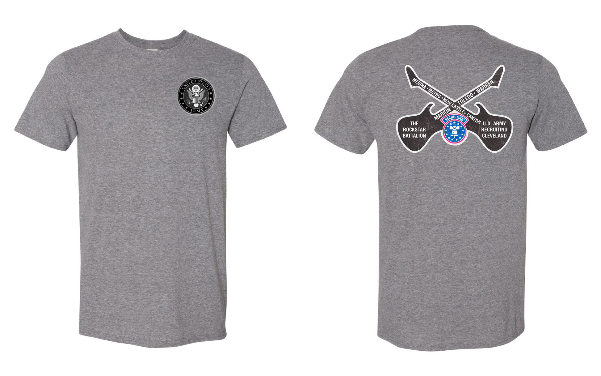 "RockStar Battalion" RockStar Guitar Design on Gray - Only in Clev 