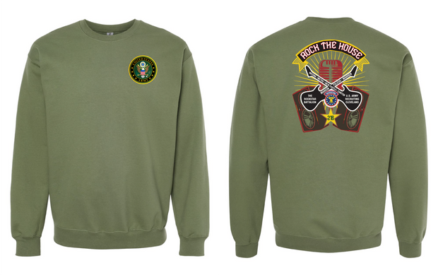 "RockStar Battalion" Rock the House Design on Military Green