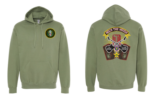 "RockStar Battalion" Rock the House Design on Military Green