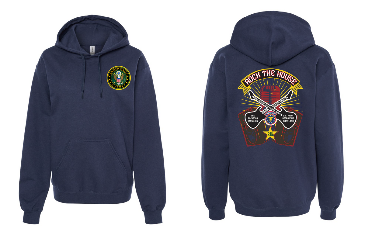 "RockStar Battalion" Rock the House Design on Navy - Only in Clev 