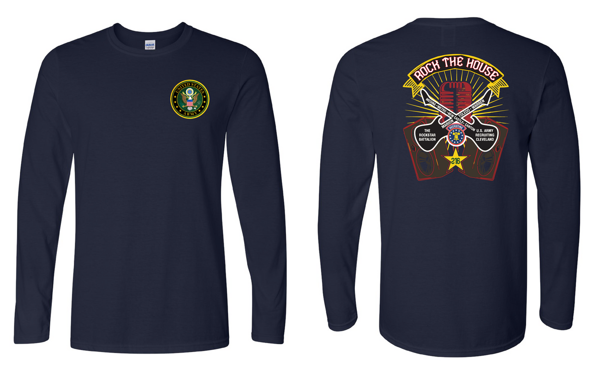"RockStar Battalion" Rock the House Design on Navy - Only in Clev 