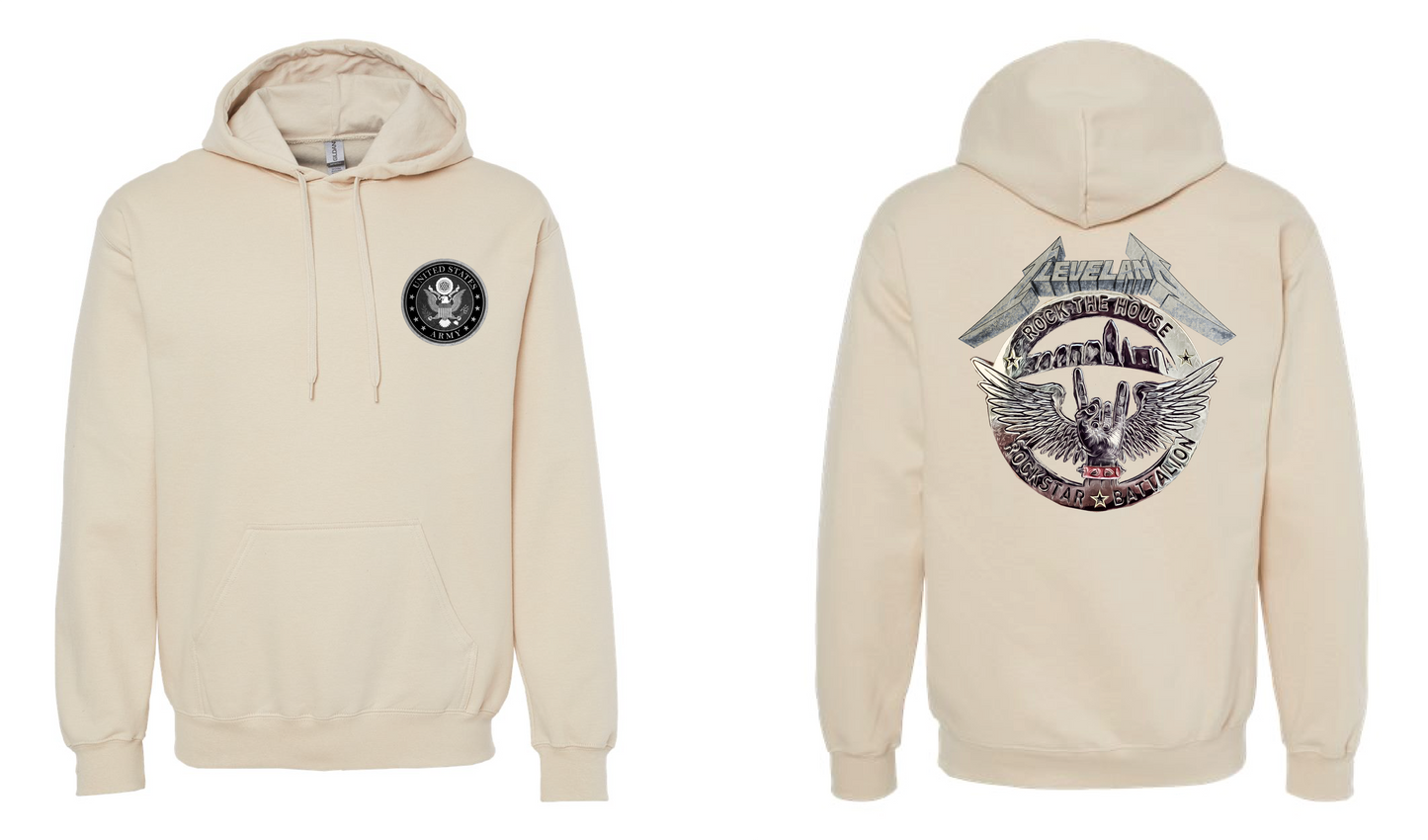"RockStar Battalion" RockStar Metal Design on Tan - Only in Clev 