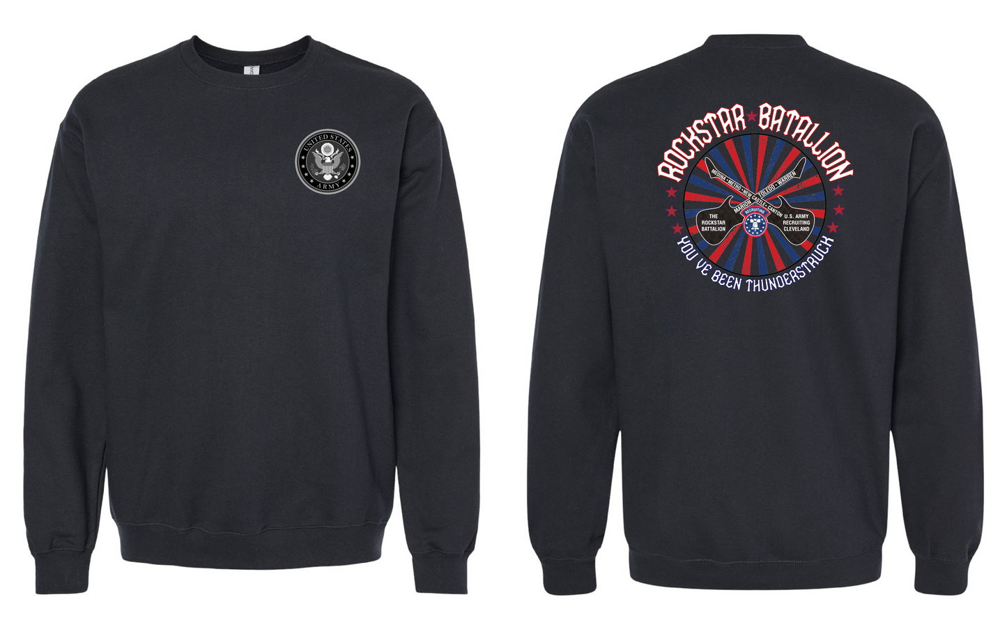 "RockStar Battalion" Rockstar Twirl Design on Black - Only in Clev 