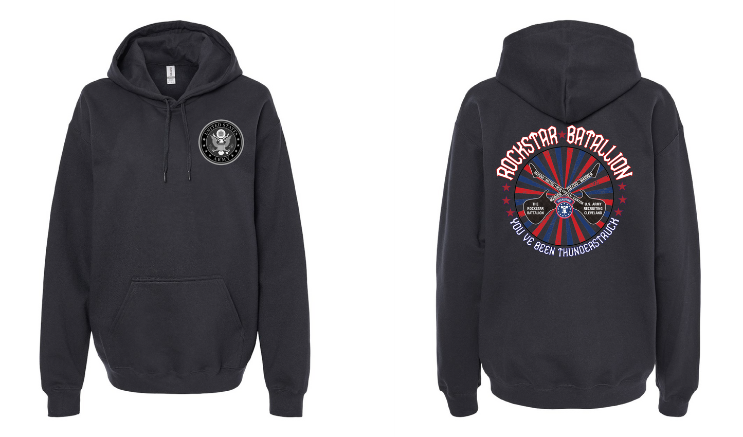 "RockStar Battalion" Rockstar Twirl Design on Black - Only in Clev 