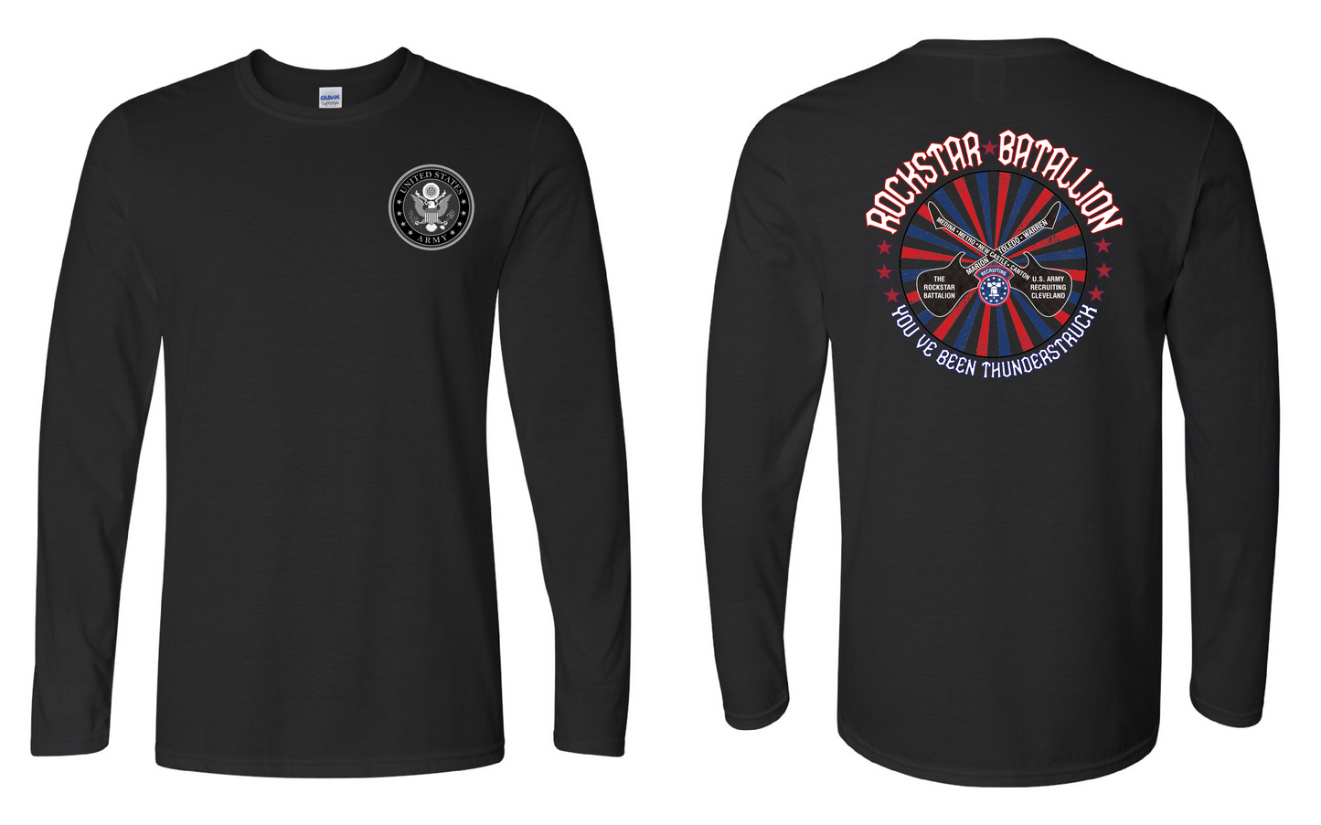 "RockStar Battalion" Rockstar Twirl Design on Black - Only in Clev 