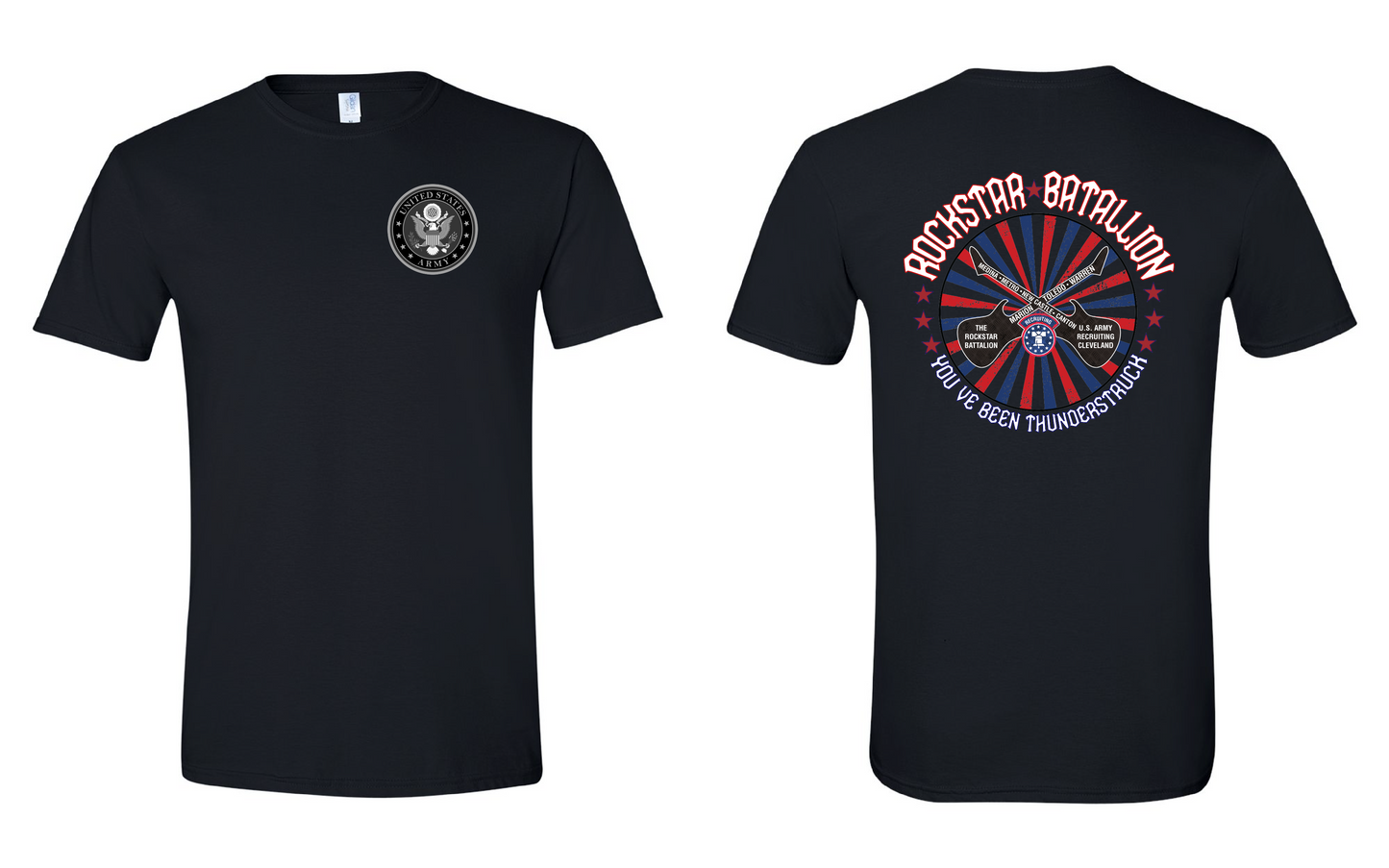 "RockStar Battalion" Rockstar Twirl Design on Black - Only in Clev 
