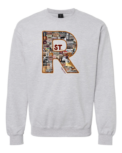 "St. Rose Collage" Design" on Gray Only in Clev