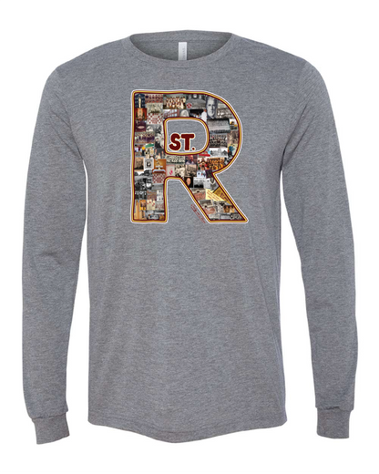 "St. Rose Collage" Design" on Gray Only in Clev