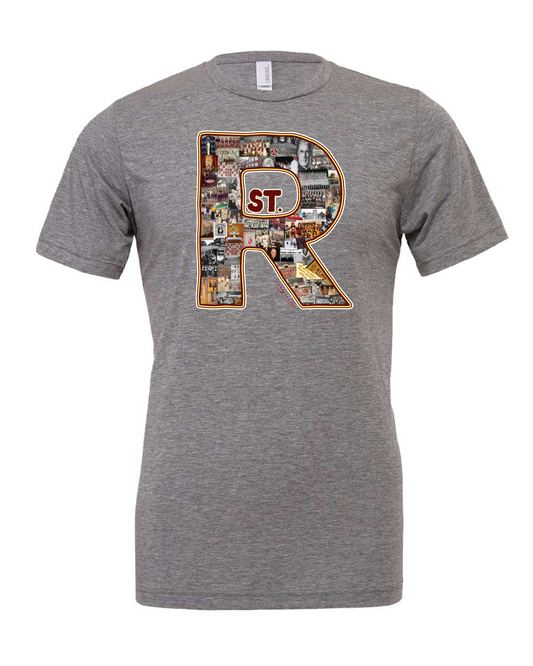 "St. Rose Collage" Design" on Gray Only in Clev