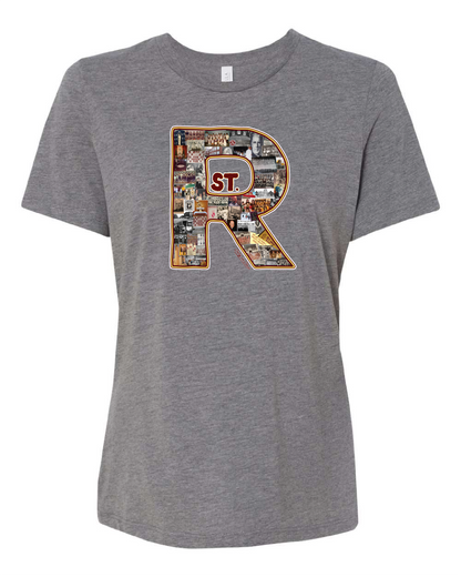 "St. Rose Collage" Design" on Gray Only in Clev