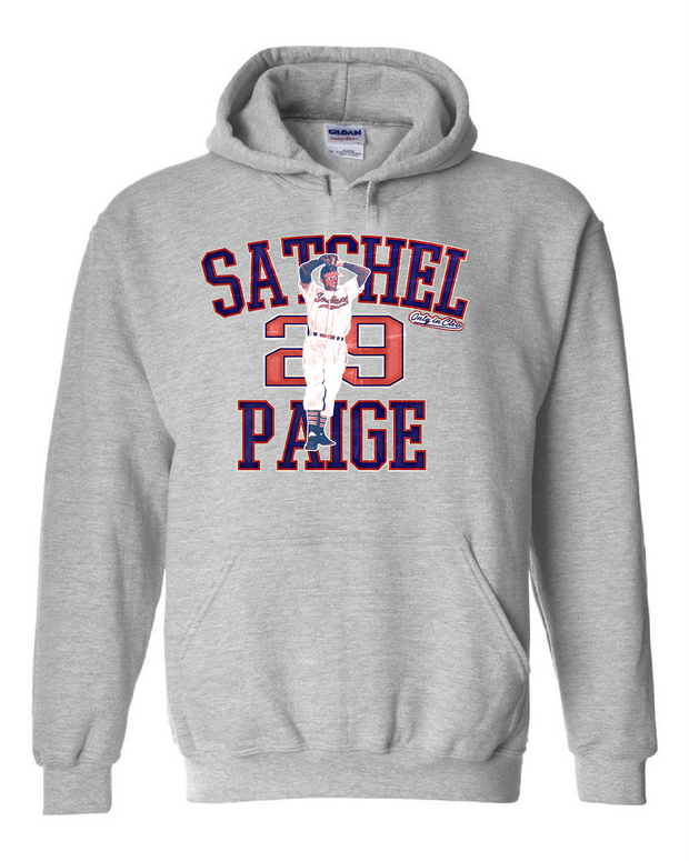 "Satchel Paige" Design on Gray