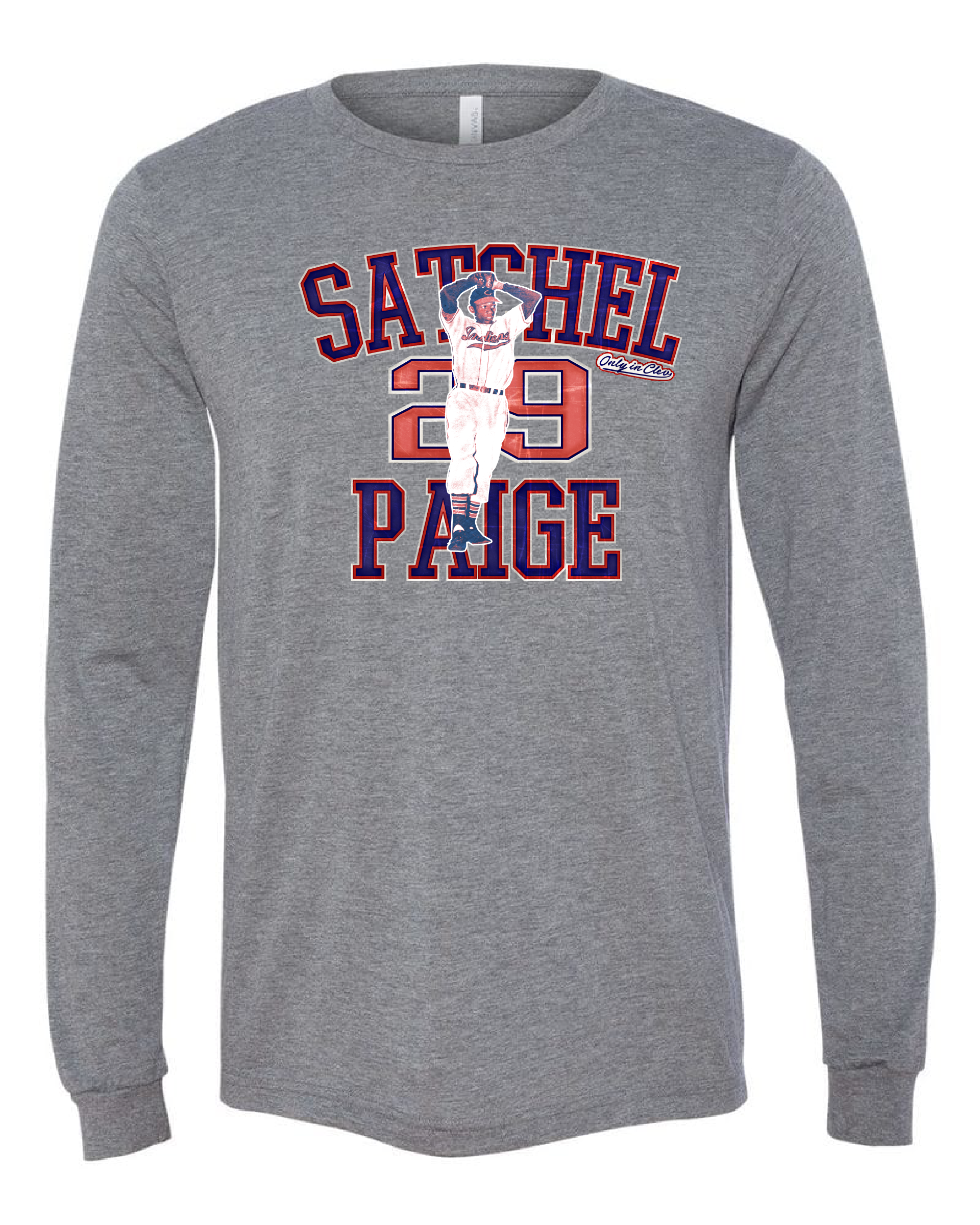 "Satchel Paige" Design on Gray - Only in Clev 
