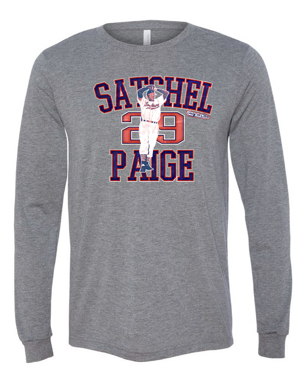 "Satchel Paige" Design on Gray