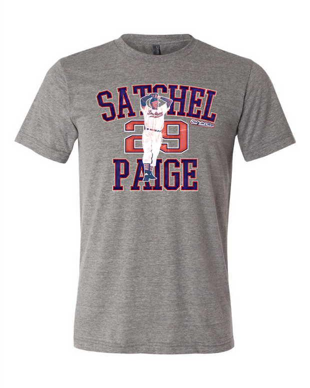 "Satchel Paige" Design on Gray