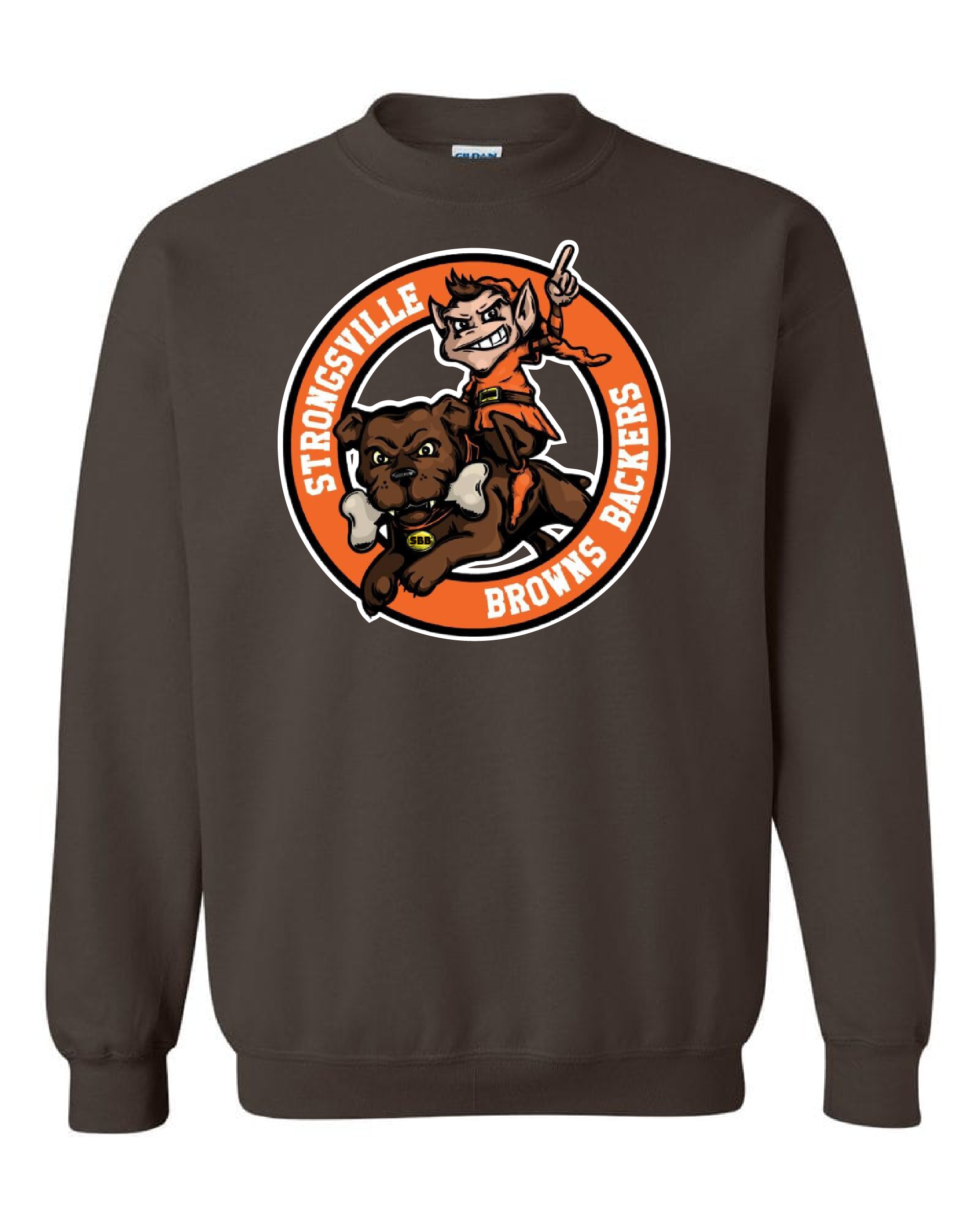 Strongsville Browns Backers Design on Brown - Only in Clev 