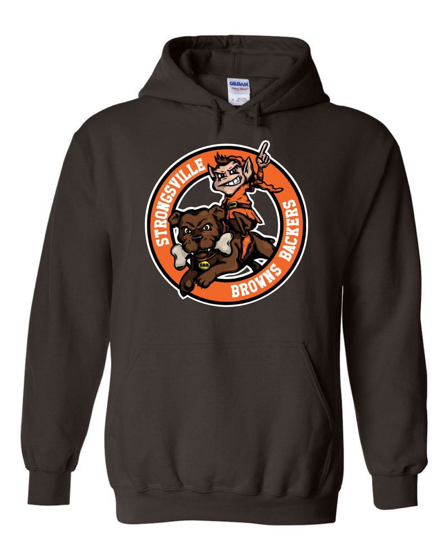 Strongsville Browns Backers Design on Brown - Only in Clev 